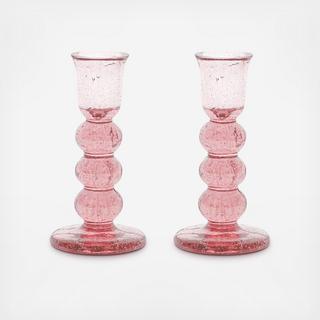 Provence Small Candlestick Holder, Set of 2