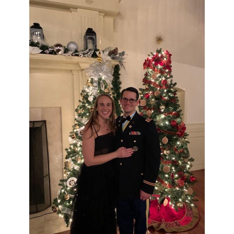 At the Army Ball at Fort Lee. A first for Emily, and a last for Chris as he leaves the Army.