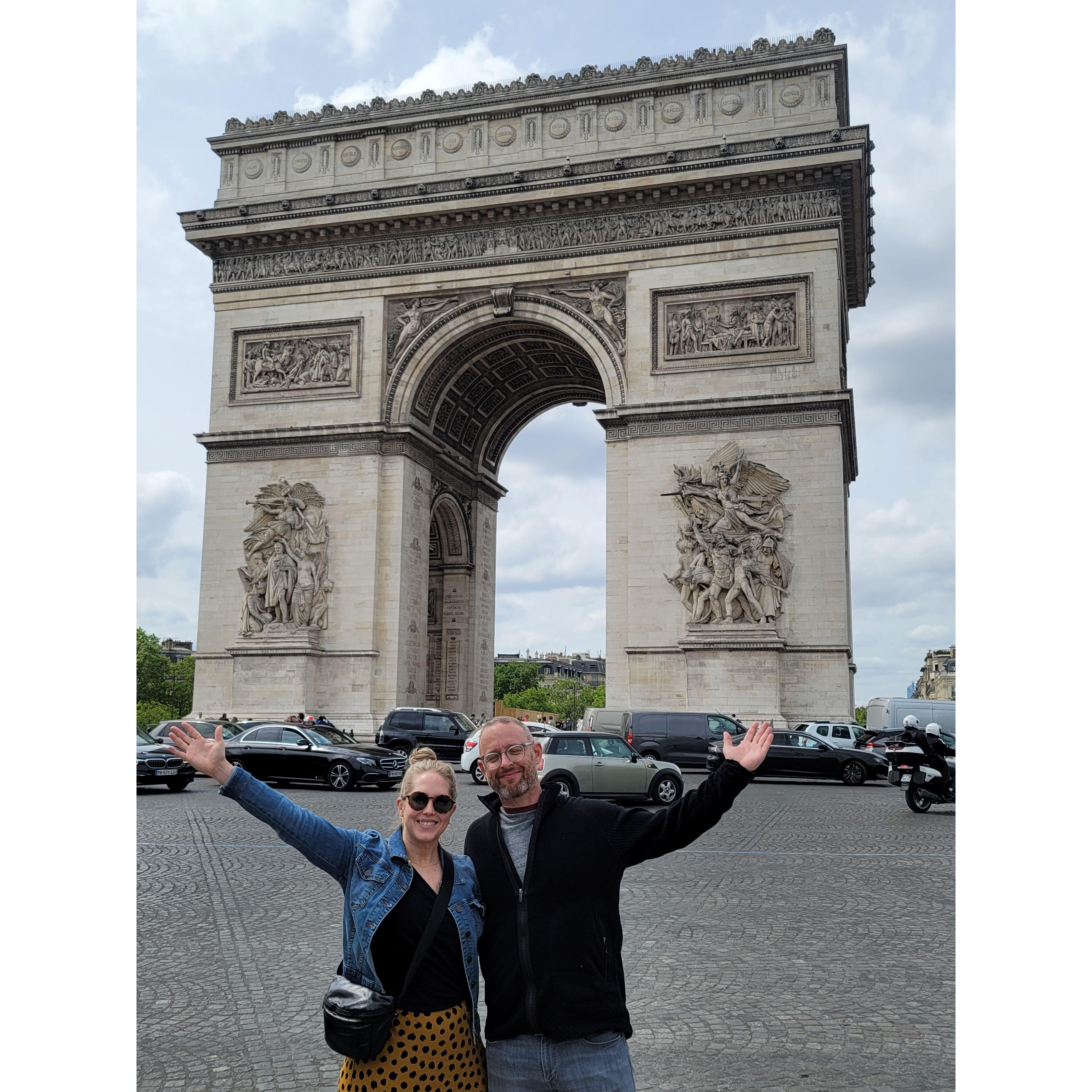 Arc de Triomphe in Paris, France - May 2022