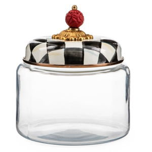 Mackenzie-Childs Courtly Check Small Kitchen Canister