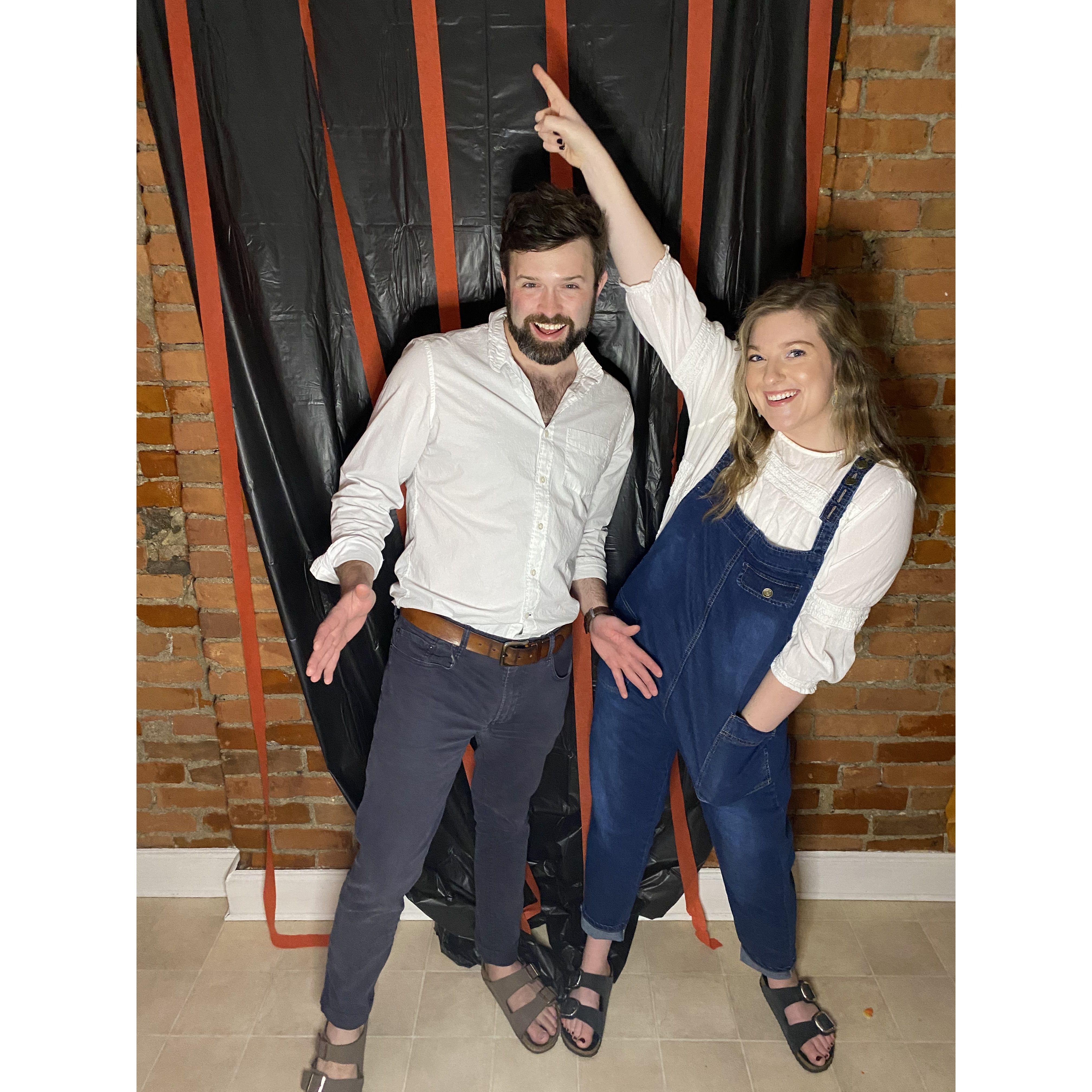 Halloween 2020 - Ryan as Sam (Pierce Brosnan) and Sarah as Donna (Meryl Streep) from Mamma Mia
