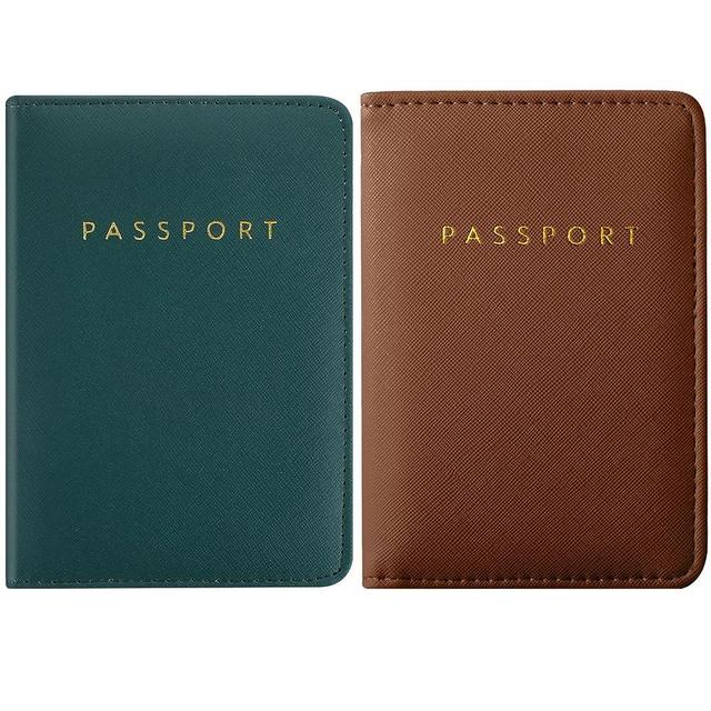 2 Pieces Bridal Passport Covers Holder Travel Wallet Passport Case