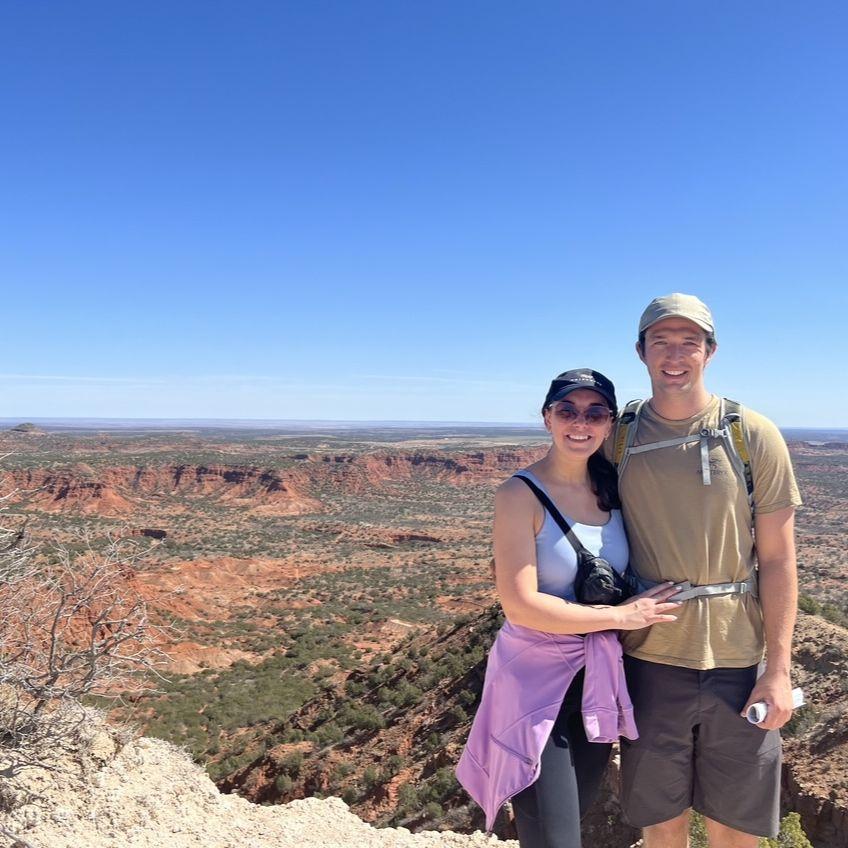 Our first trip together - camping in Cap Rock Canyon