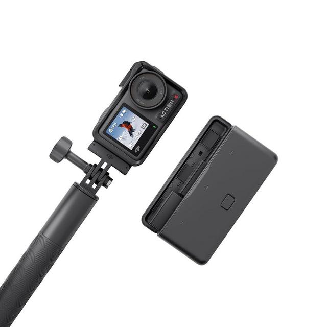 DJI Osmo Action 4 Adventure Combo - 4K/120fps Waterproof Action Camera with a 1/1.3-Inch Sensor, 10-bit & D-Log M Color Performance, Up to 7.5 h with 3 Batteries, Outdoor Camera for Travel, Biking