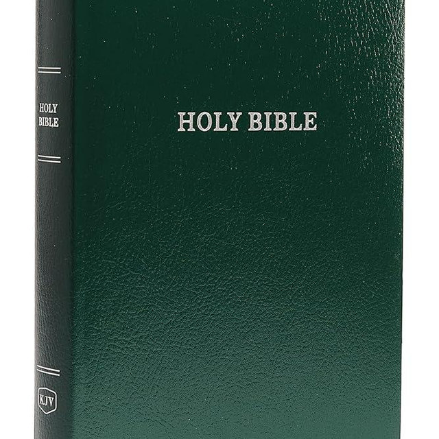 KJV Holy Bible: Gift and Award, Green Leather-Look, Red Letter, Comfort Print: King James Version