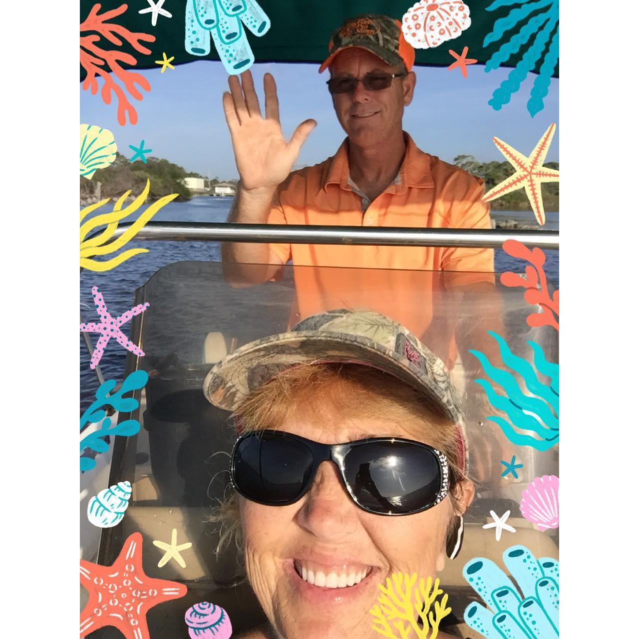 We enjoy our time on the water and boating!