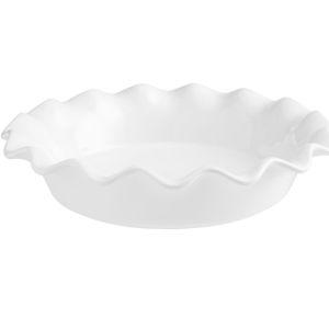 White Ceramic Ruffled Pie Dish - World Market