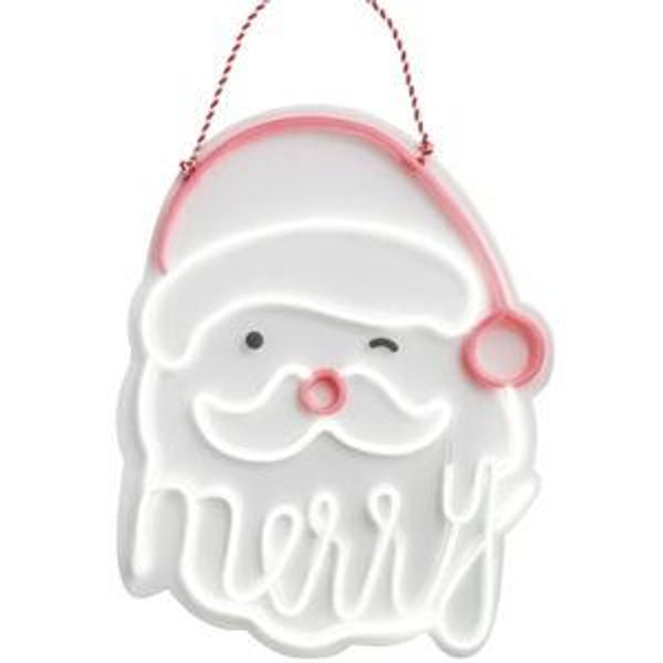 Neon Santa Door Hanger