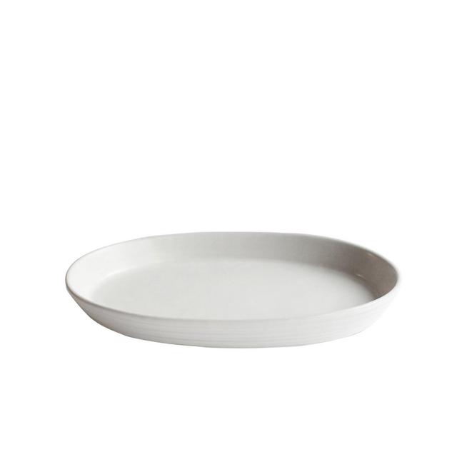 White Stoneware Platter