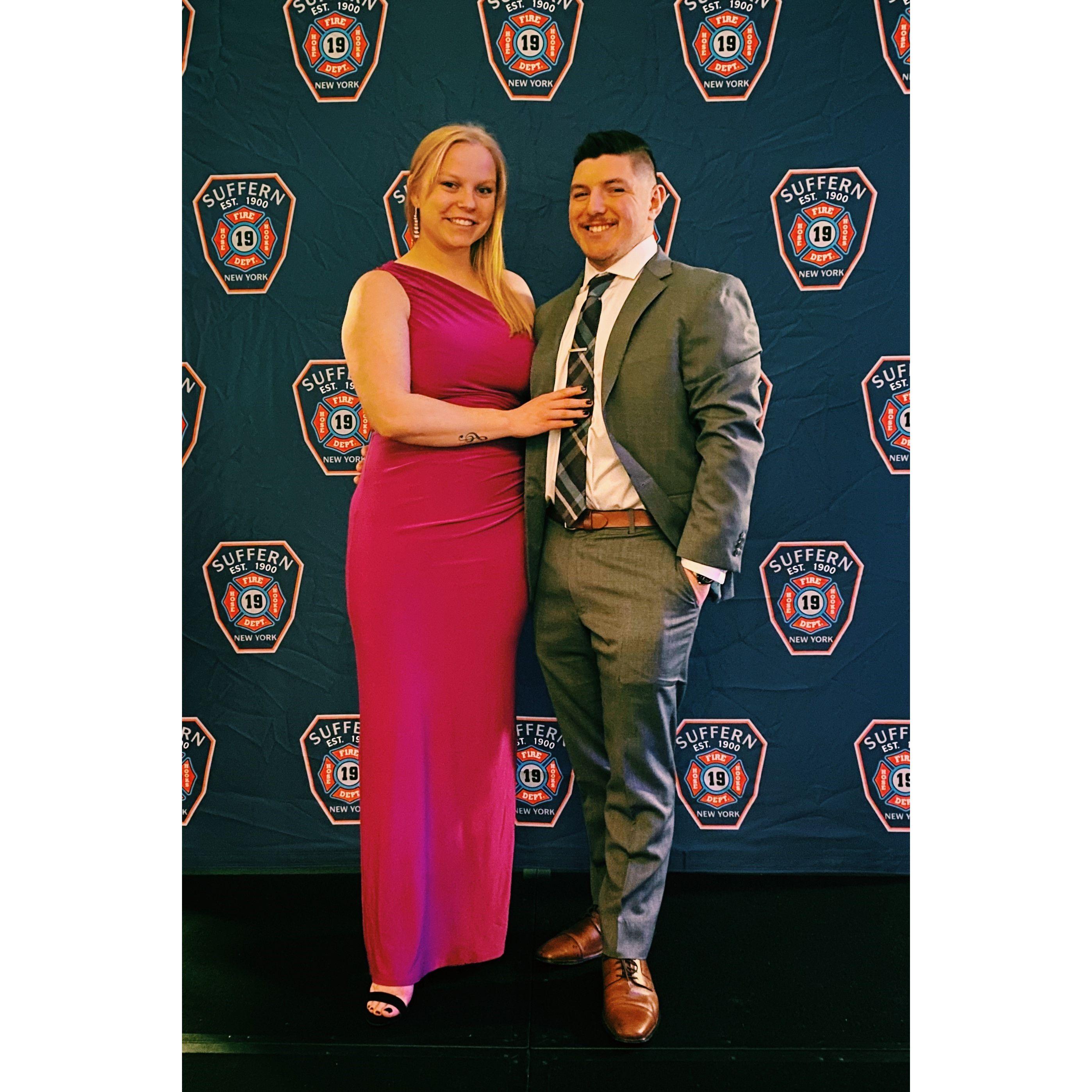 Our first fire department banquet together