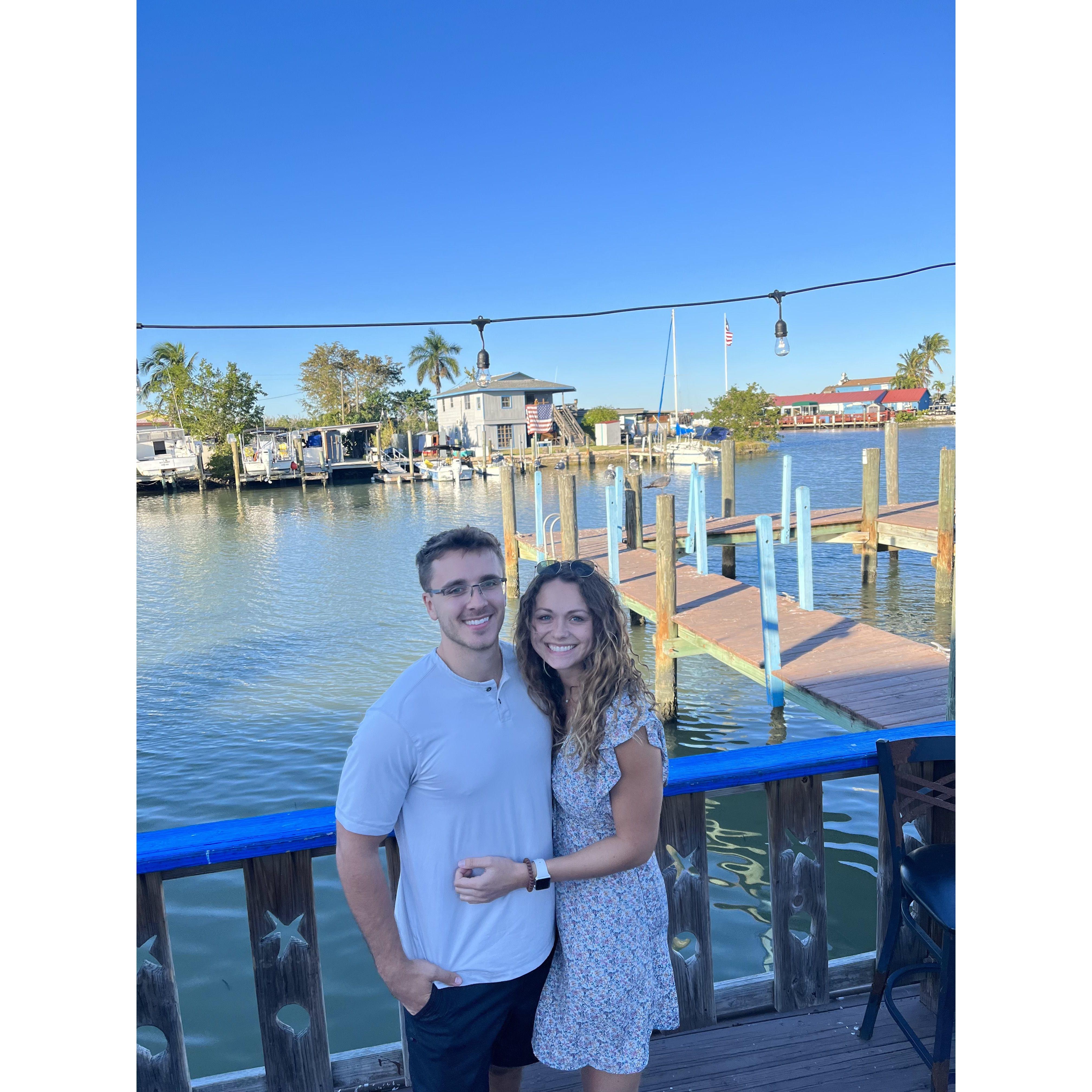 They took many mini Florida vacations, like here in Marco Island.