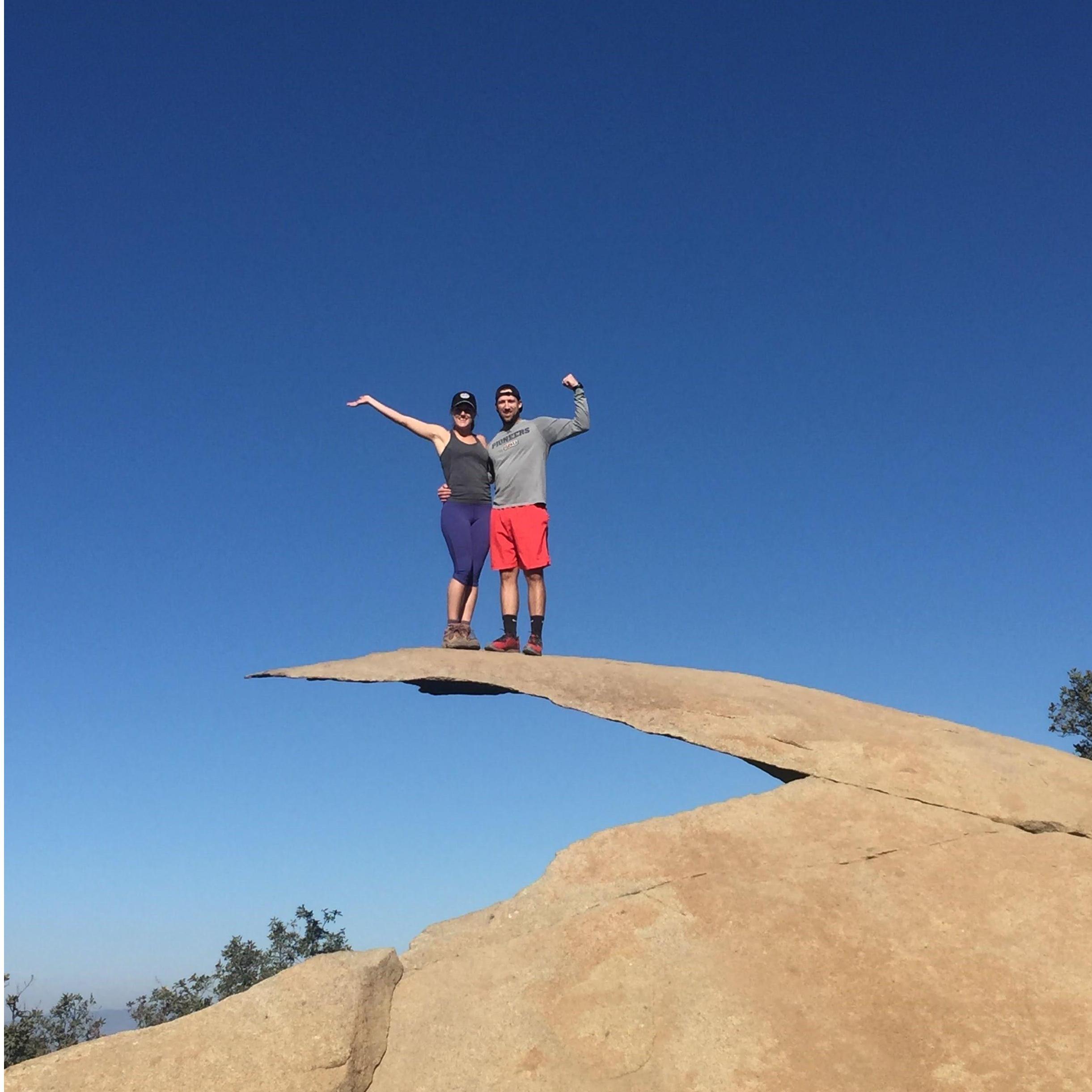 One of MANY hikes together