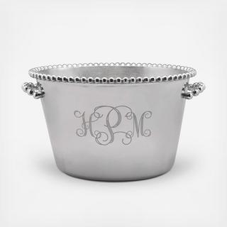 Personalized String of Pearls Medium Ice Bucket