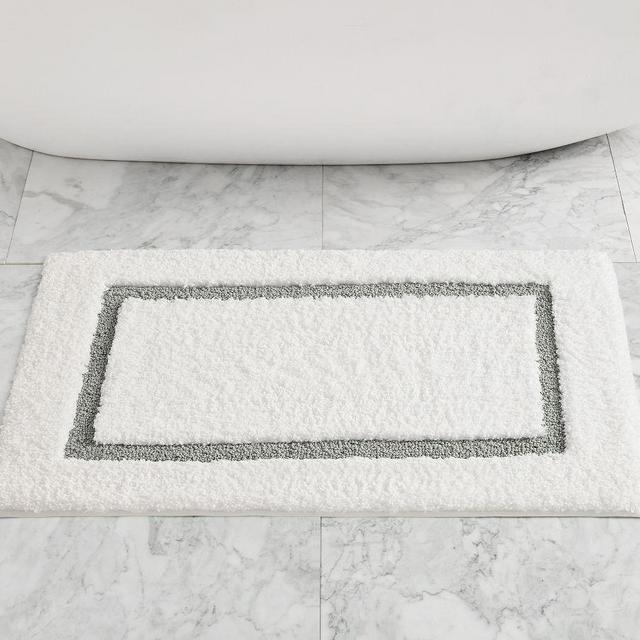 Morgan Memory Foam Bath Mat, 21" x 34", Gray Mist