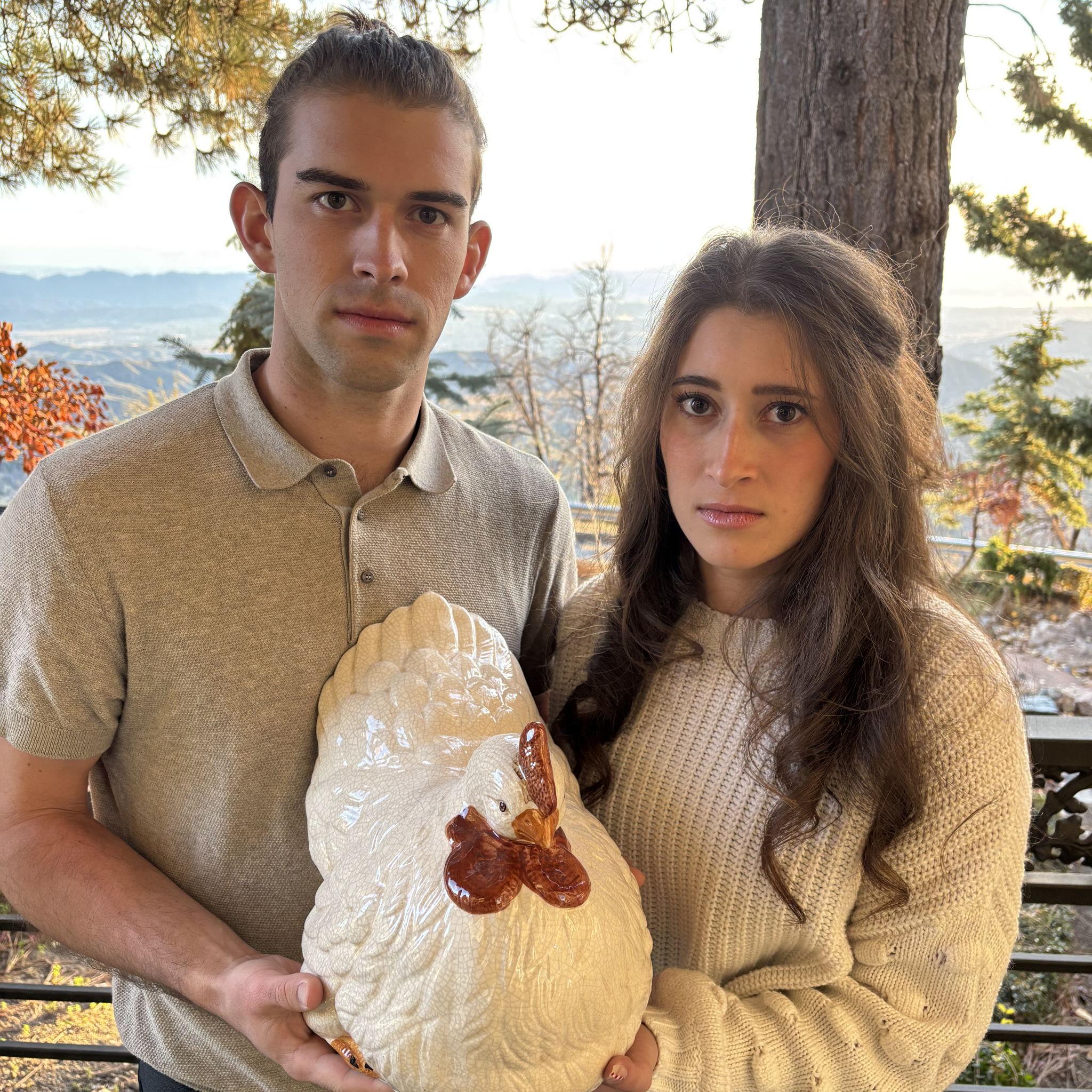 Guess who's idea the chicken was...