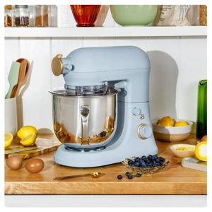 Beautiful 6 Qt Tilt-Head Stand Mixer with Dough Hook, Flat Beater, Balloon Whisk, Pastry Beater & Slicer/Shredder Set, Cornflower Blue by Drew Barrymore