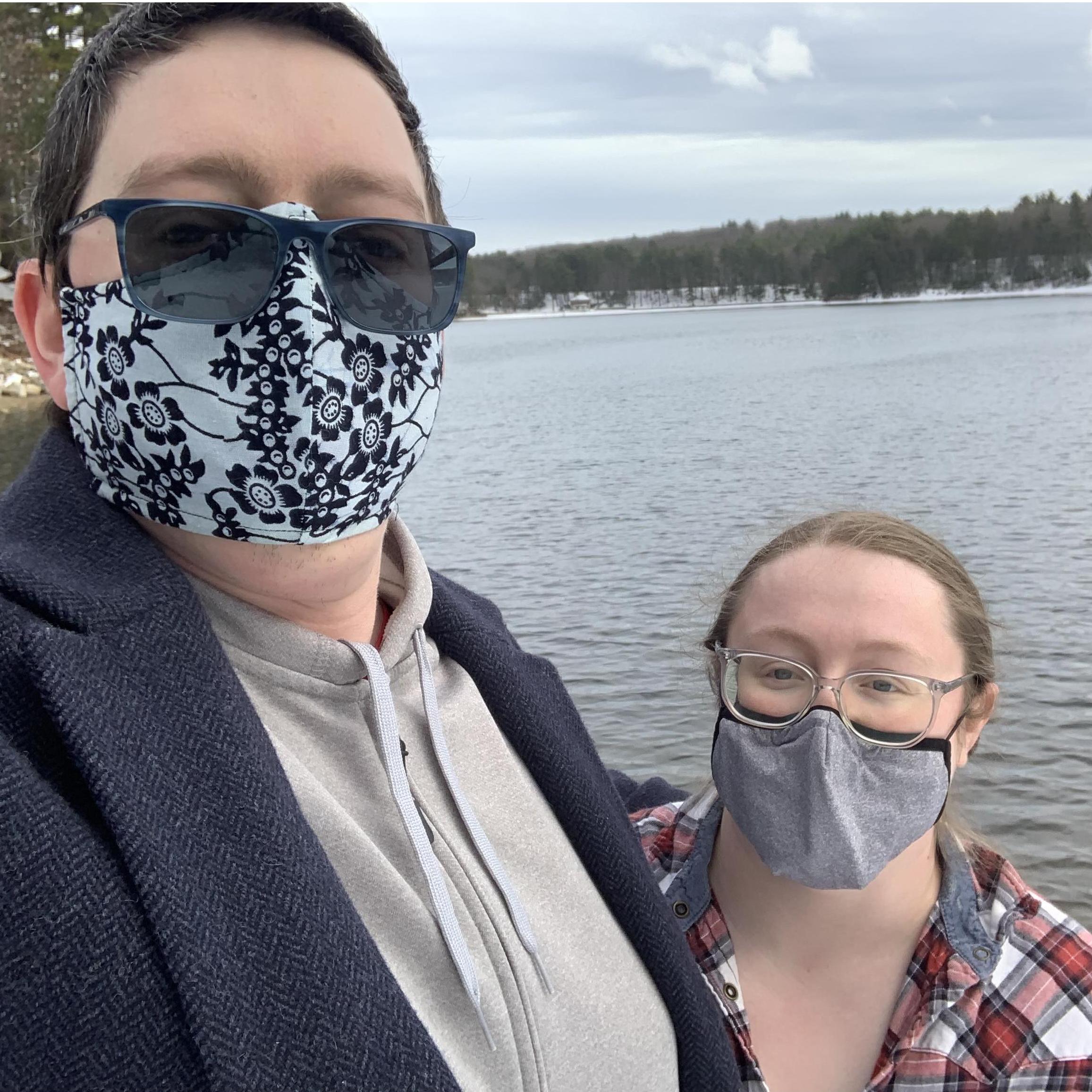 We both agree that winter is the best season to be outside.