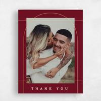 Red Wedding Thank You - Corwin Photo Foil