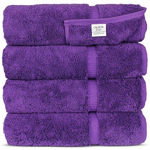 Luxury Hotel & Spa Bath Towel Turkish Cotton, 27" x 54",Set of 4
