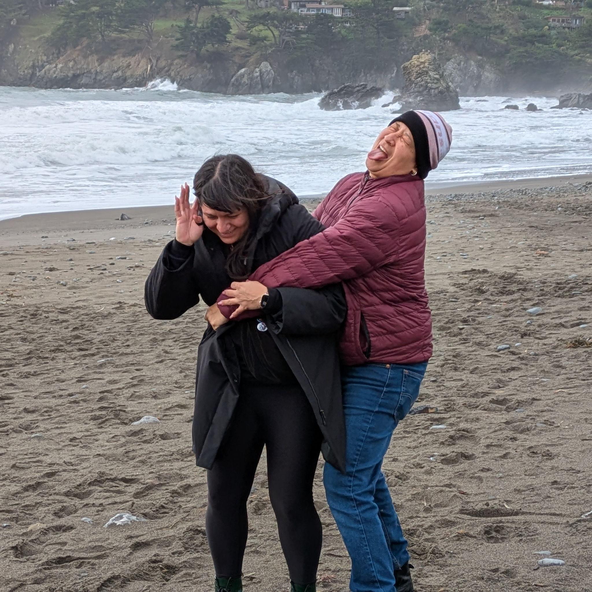 A romantic walk at Muir Beach