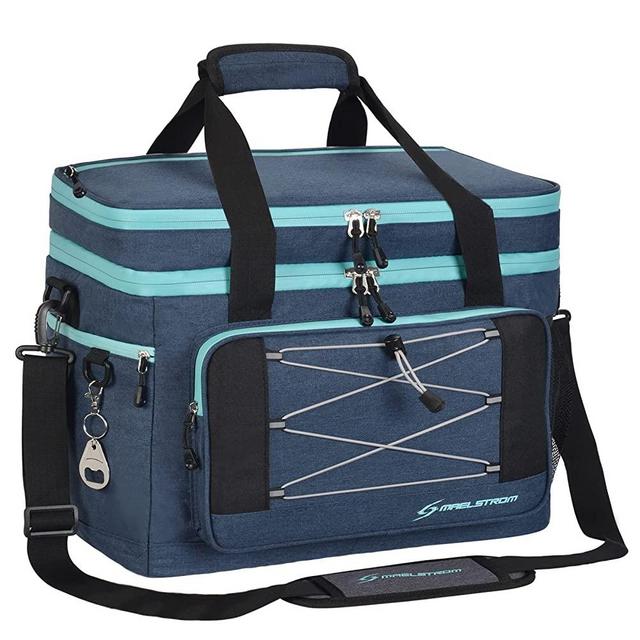 Maelstrom Cooler,Soft Sided Cooler,Collapsible Soft Cooler Bag,60/75 Cans Lunch Cooler Bag Large Leakproof Camping Cooler,Portable Travel Cooler for Grocery Shopping, Camping, Kayaking,Road Trips