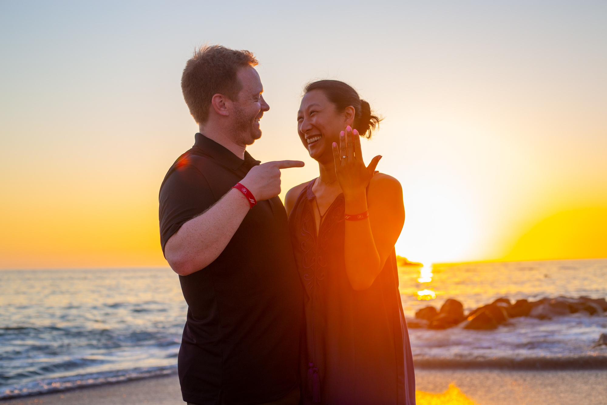 Chris admires his taste in jewelry
