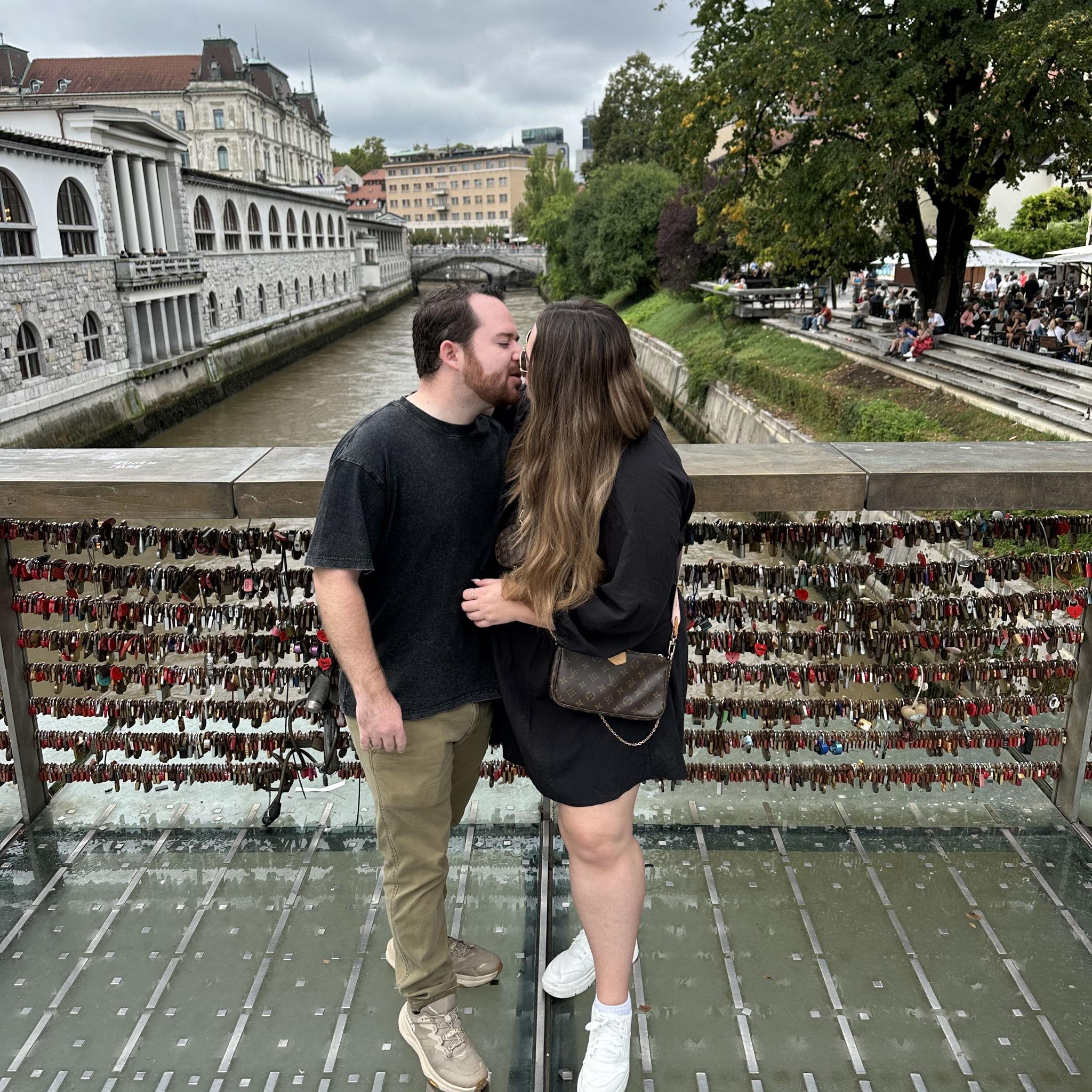 We locked in our love in Slovenia!