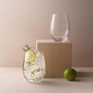 Line Stemless Wine Glass
