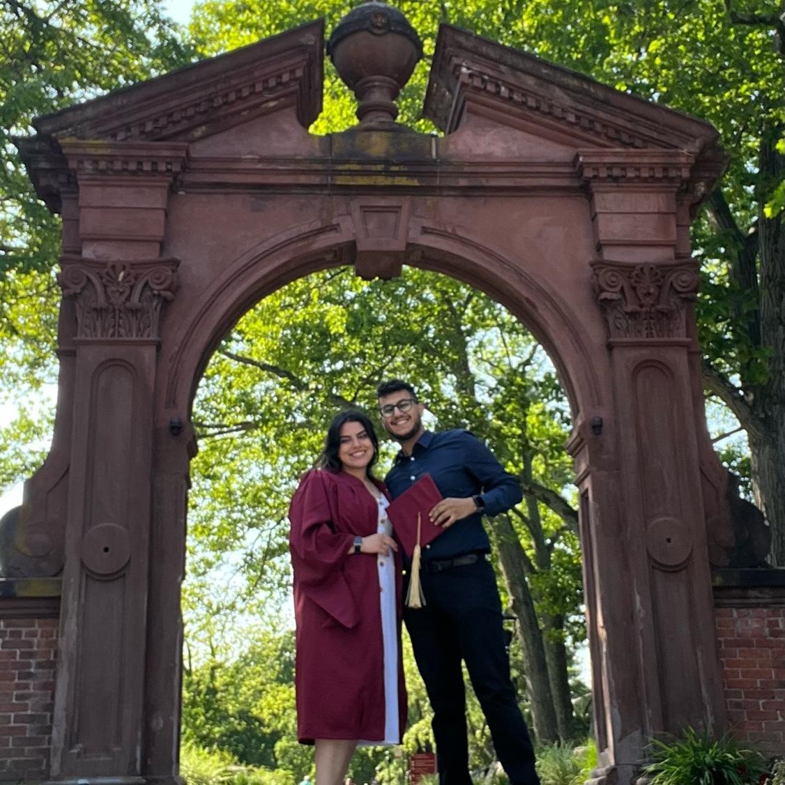 Bishoy took me to my grad school graduation and left shortly after taking these pics (I didn’t want my family to meet him yet :))