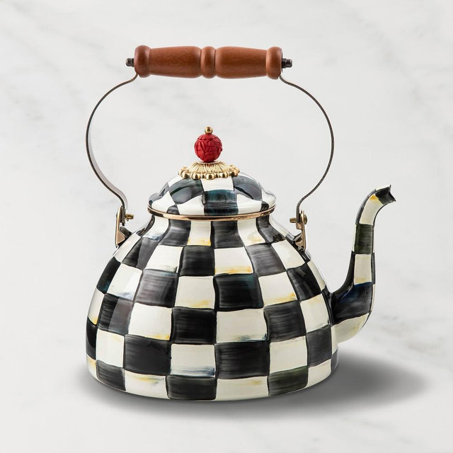 MacKenzie-Childs Courtly Check Tea Kettle, 3-Qt.