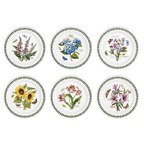 Portmeirion Botanic Garden Set of 6 Dinner Plates (Assorted Motifs)