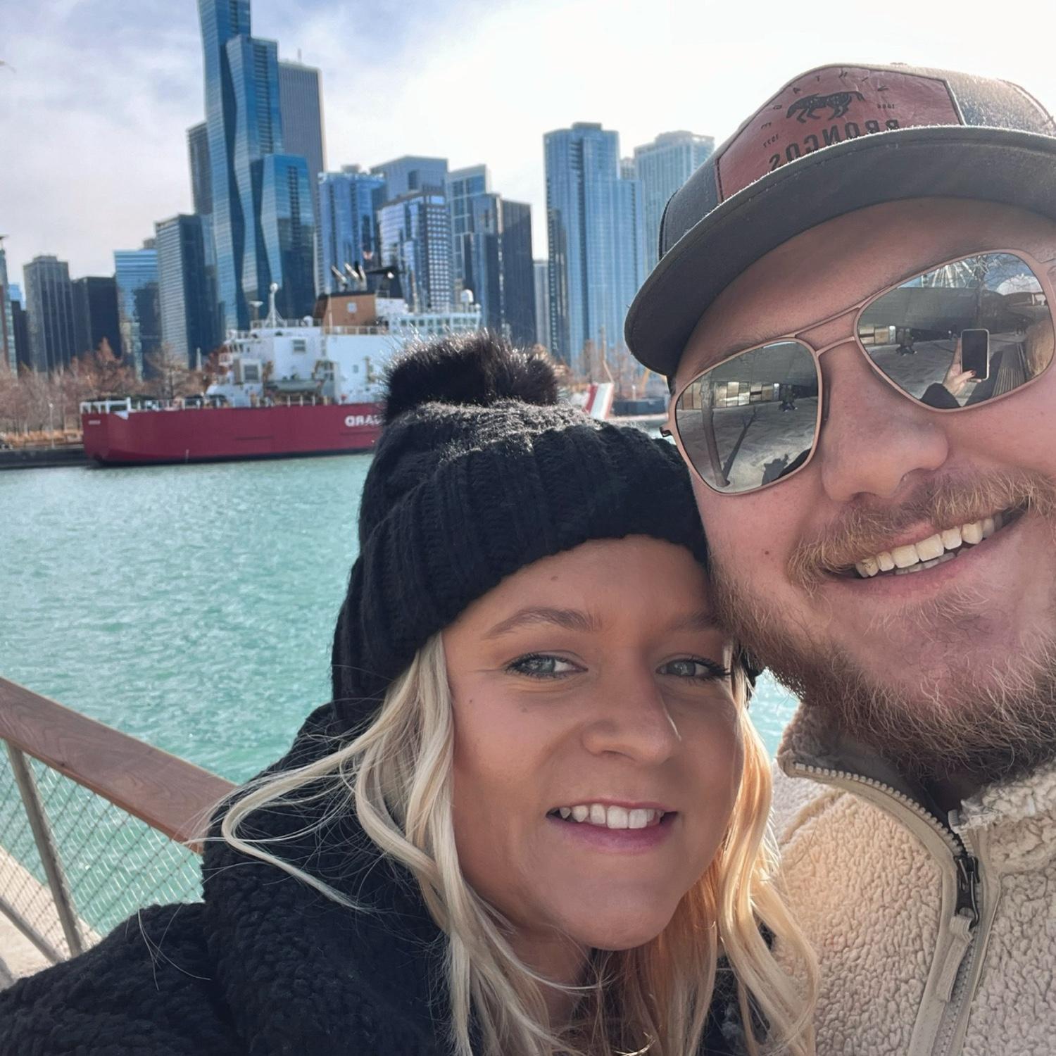 Our first trip by ourselves together to Chicago in December 2022