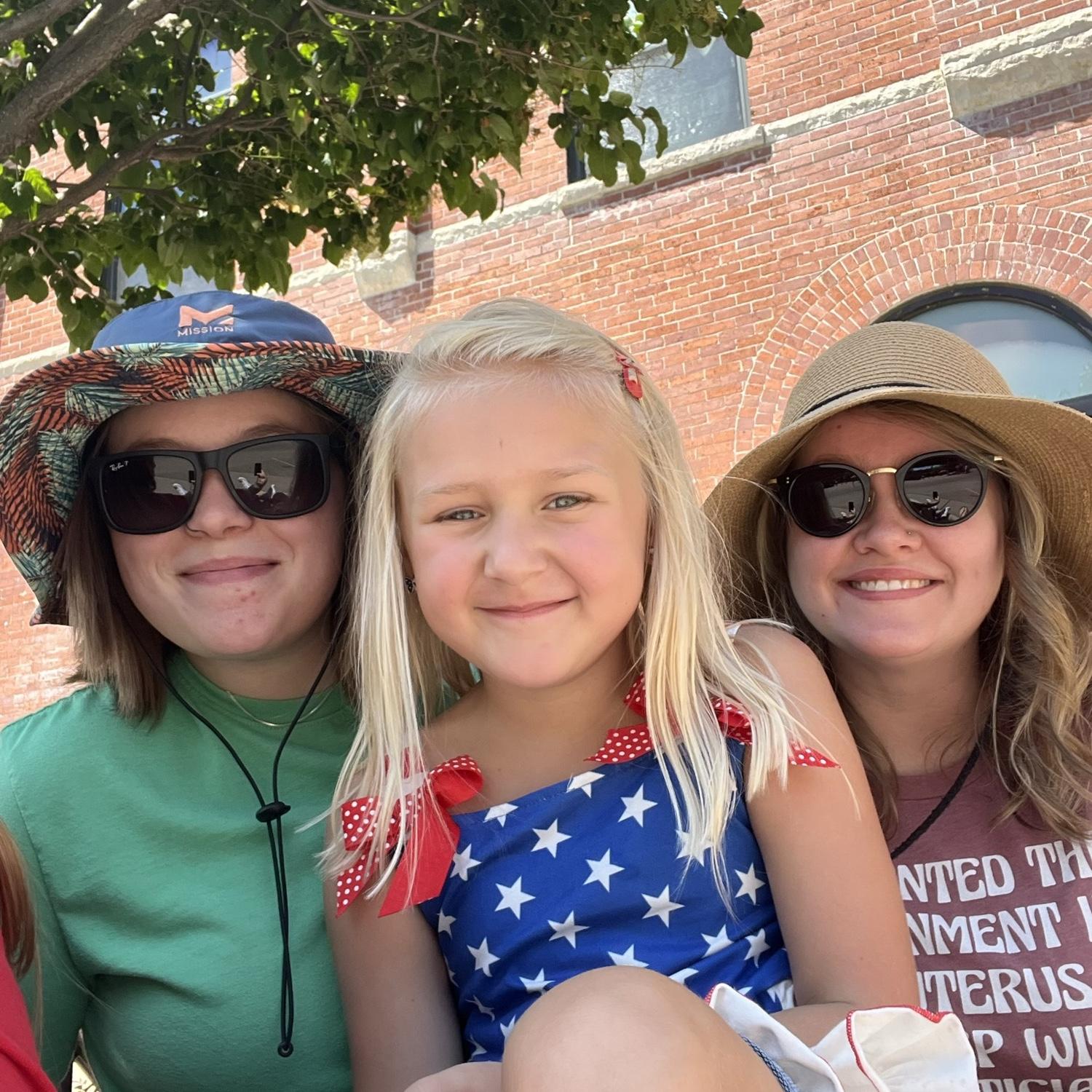 Hanging with our fav, Miss Addy, at the parade.
