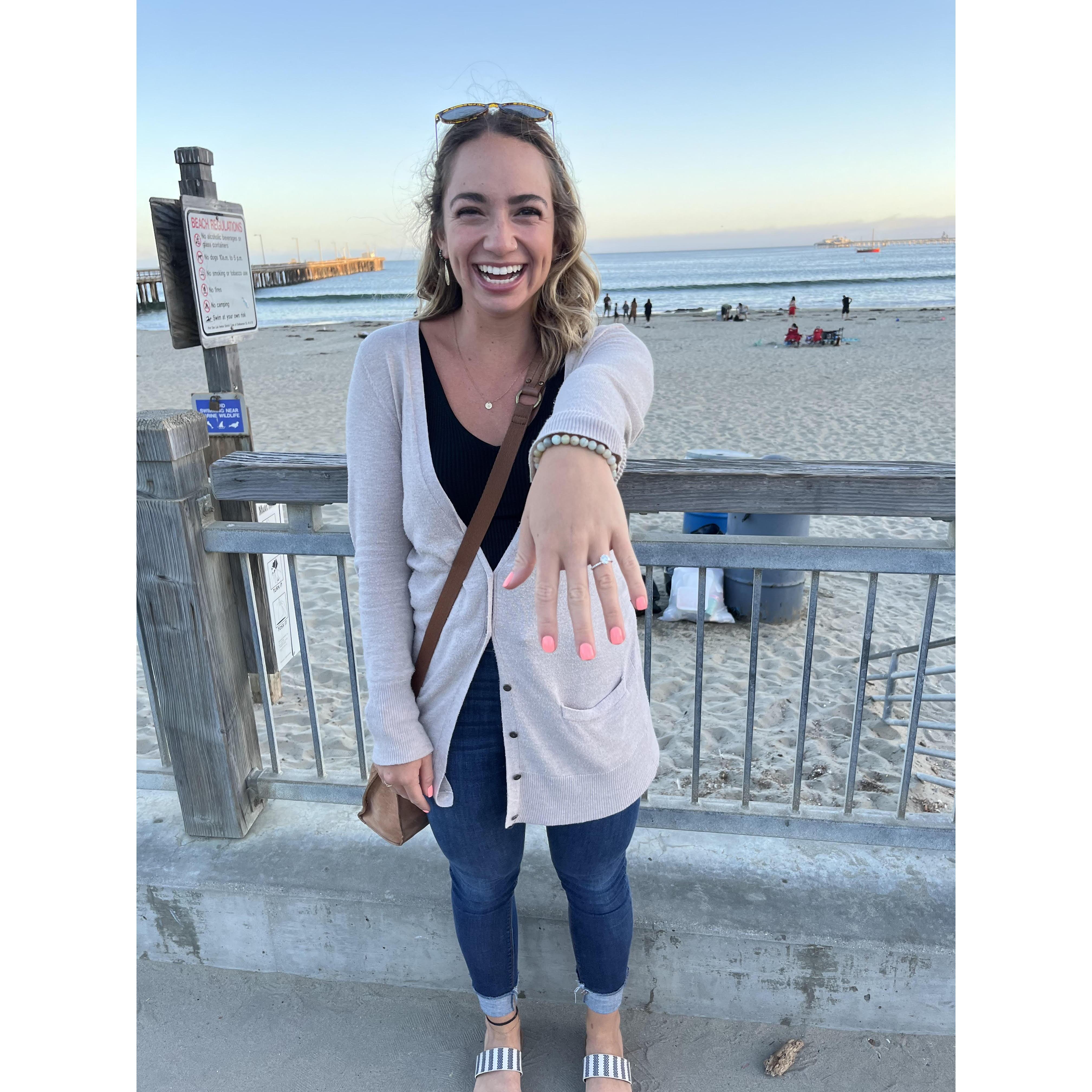 Right after Anthony popped the big question!