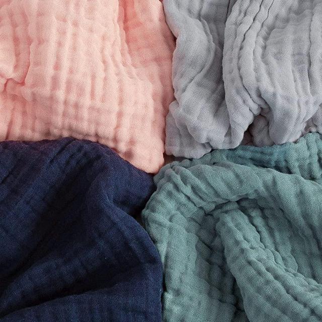 EMME Muslin Throw Blanket 100% Cotton Throw Blankets for Couch 4-Layer Breathable Gauze Blanket All Season Soft and Lightweight Pre-Washed Cotton Blanket (Teal, 55"x75")