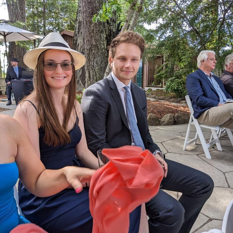 Formal snap at cousin's wedding