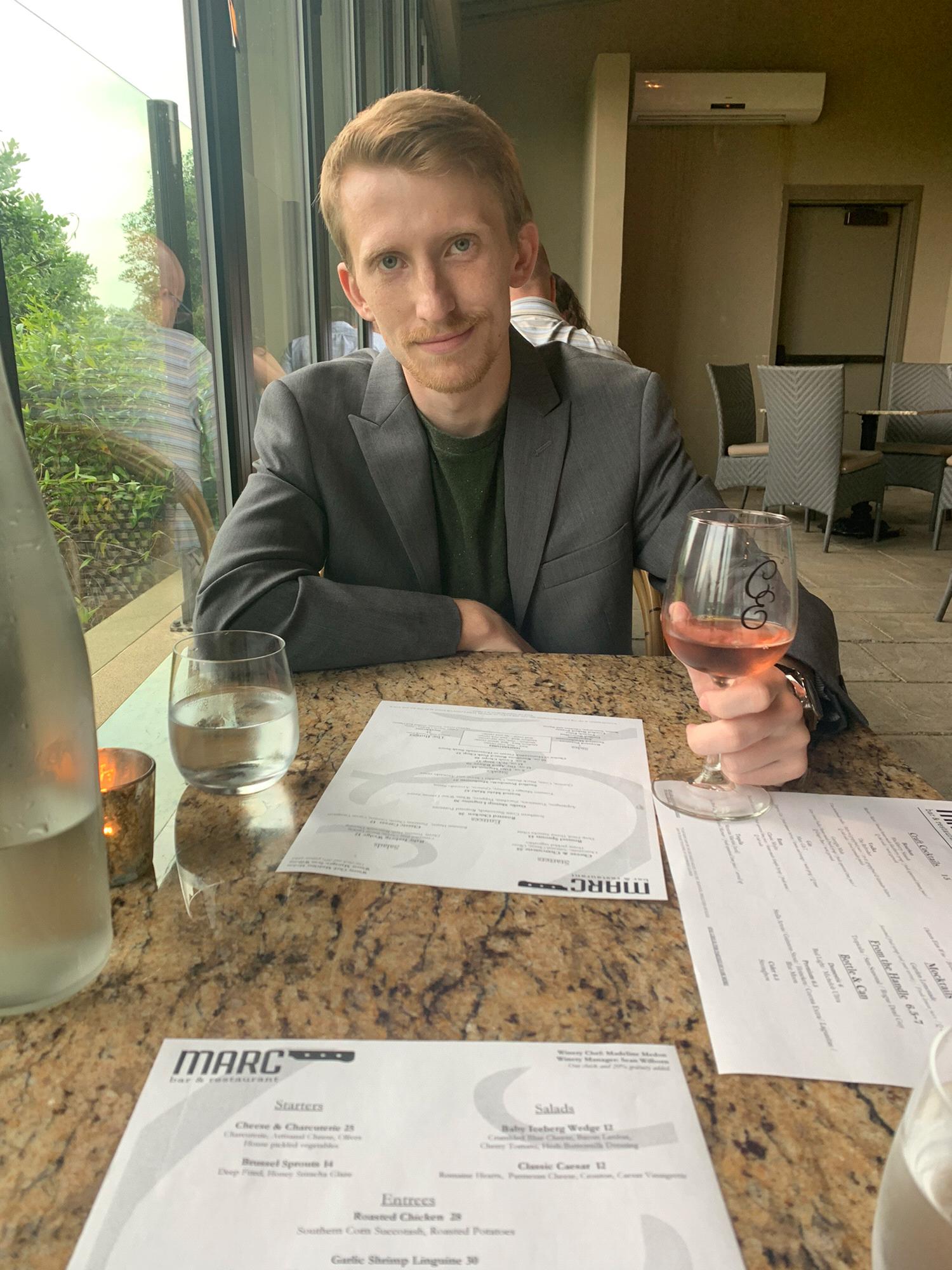 A picture Jessica took of Chase an hour before her proposed.