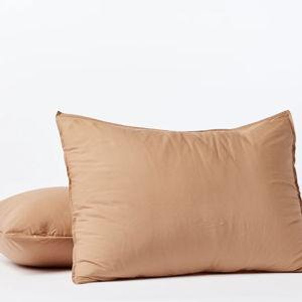 Organic Crinkled Percale Sham - Ginger