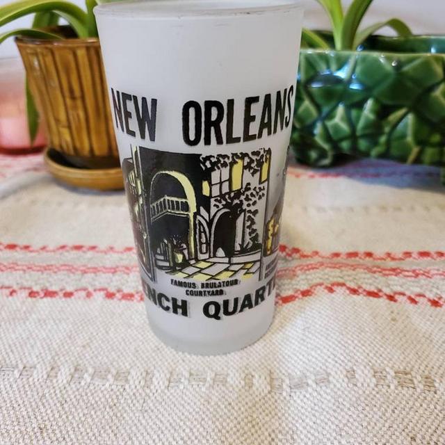 Vintage Souvenir New Orleans Glass, French...