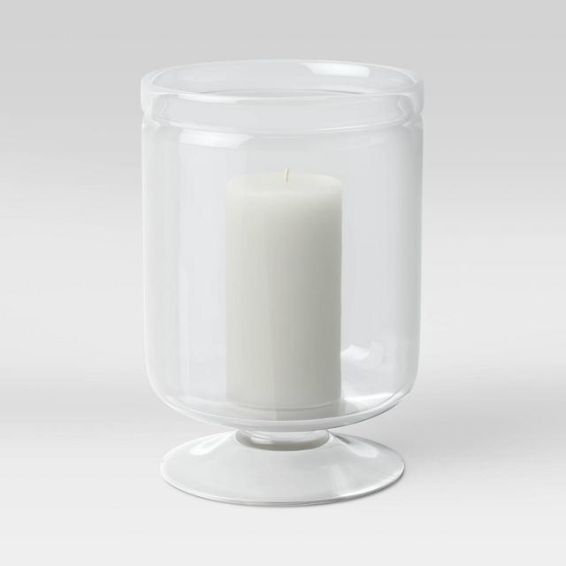 11" x 7.8" Glass Hurricane Candle Holder - Threshold™
