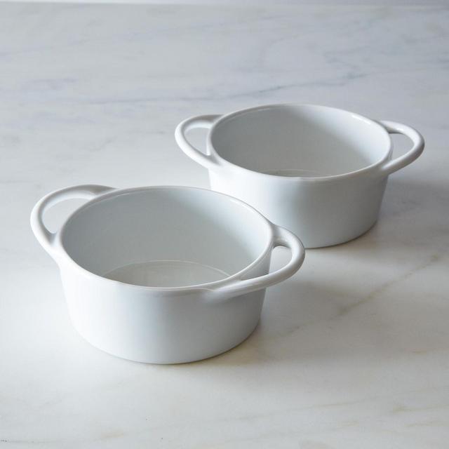 Pillivuyt Eden Individual Casseroles, White (Set of 4)
