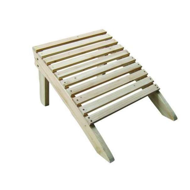 Wood Frame Adirondack Ottoman