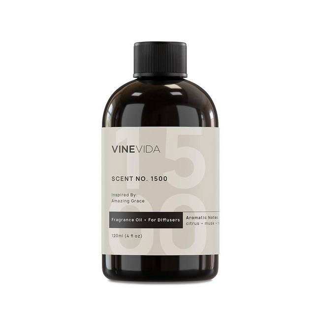 VINEVIDA [4 Fl Oz] Scent NO. 1500 Fragrance Oil for Cold Air Diffusers, Aromatic Notes of Citrus Musk Rose, Essential Oils for Diffuser Oil Refill & Air Freshener Room Spray