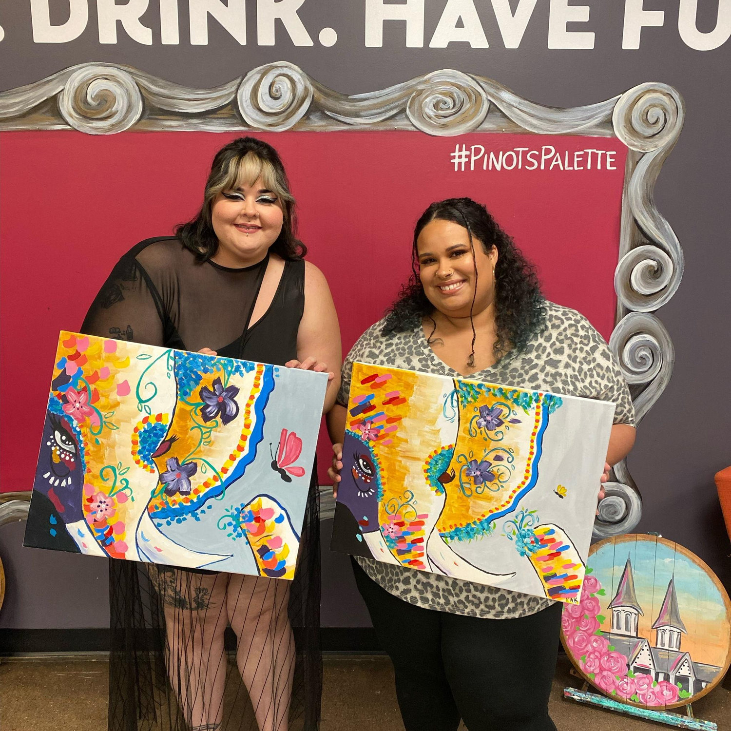 Our first date was at Pinot's Palette.