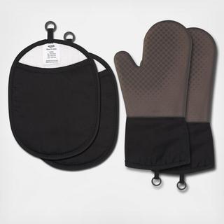 Good Grips 4-Piece Oven Mitt & Pot Holder Set