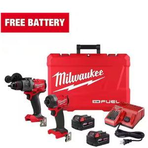 M18 FUEL 18V Lithium-Ion Brushless Cordless Hammer Drill and Impact Driver Combo Kit (2-Tool) with 2 Batteries