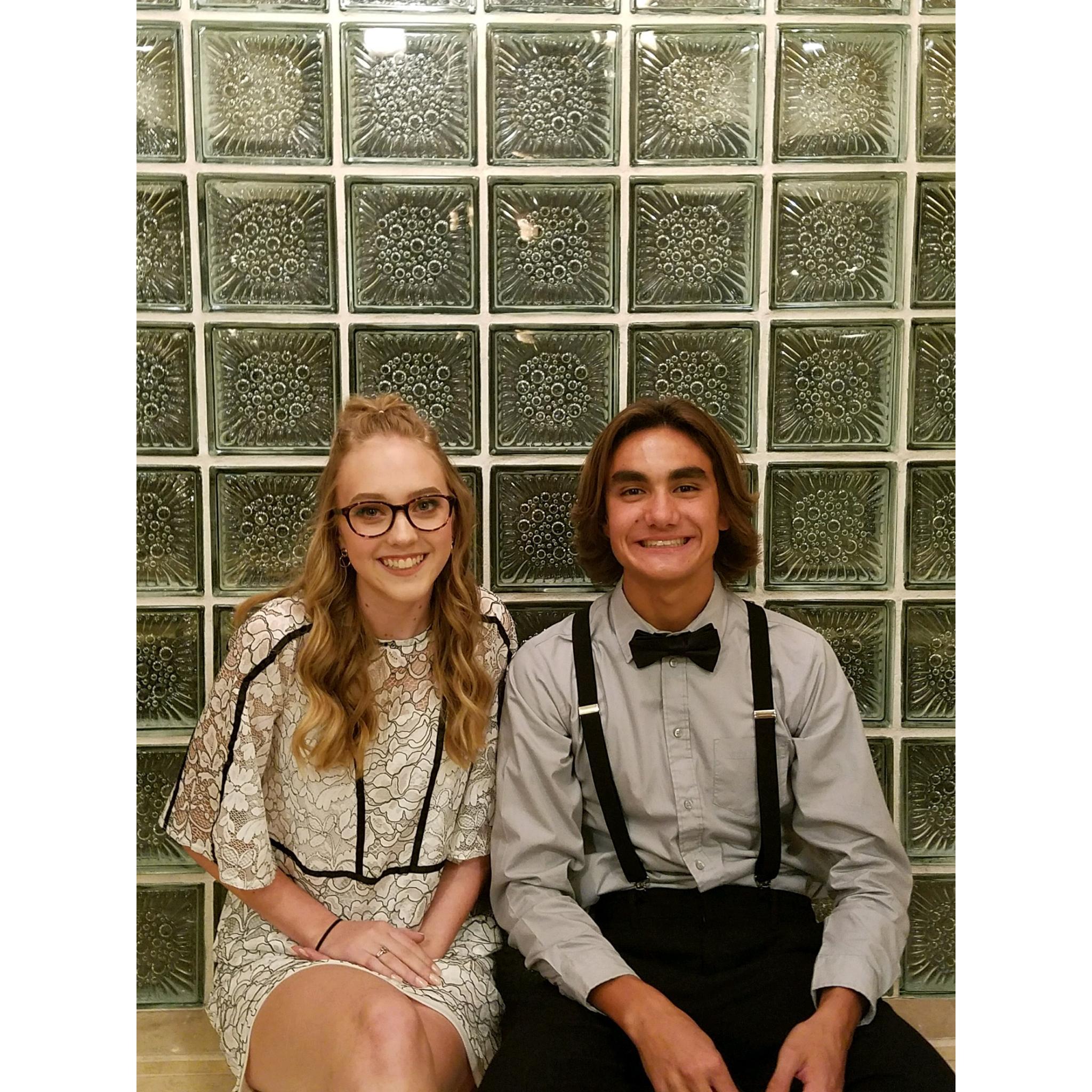 We stayed friends and went to an Arete Prep homecoming together before we were dating.