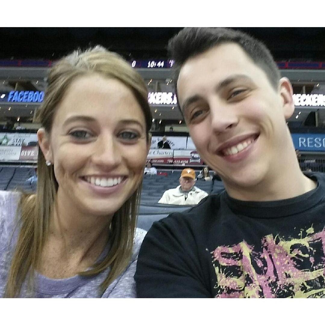 Enjoying an empty arena while watching the Checkers take the ice
