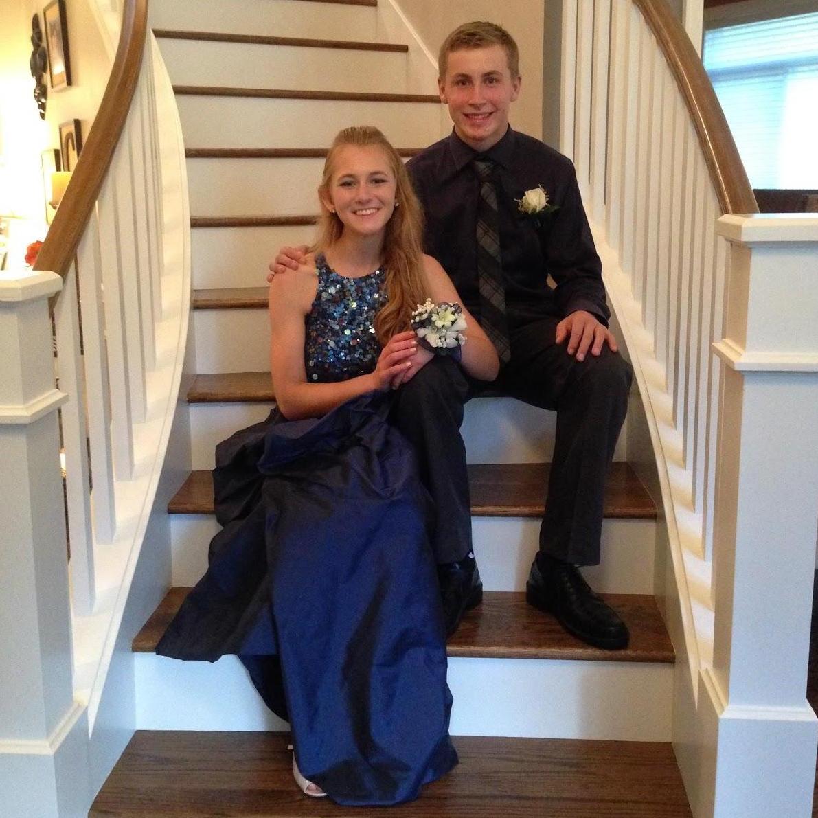 Junior year homecoming. Our first school banquet together.