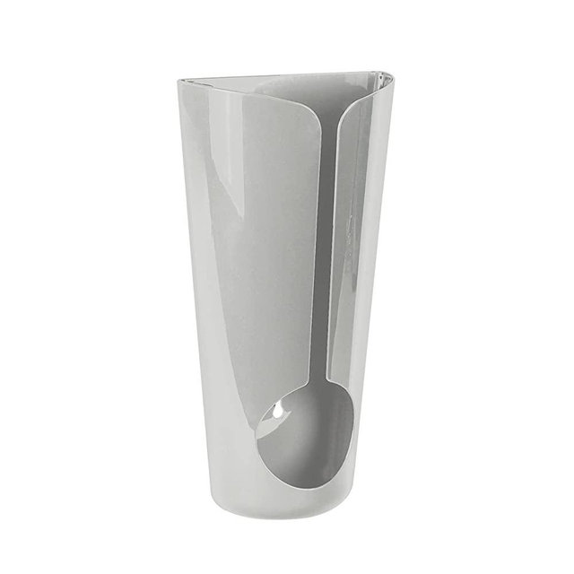 Spectrum Diversified Wall Mount or Adhesive Sink Plastic Grocery Storage & Trash Bag Organization, Standard, Light Gray